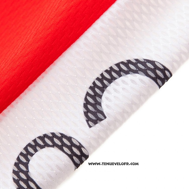 2018 Maillot Ciclismo Cofidis Rouge et Blanc Manches Courtes et Cuissard